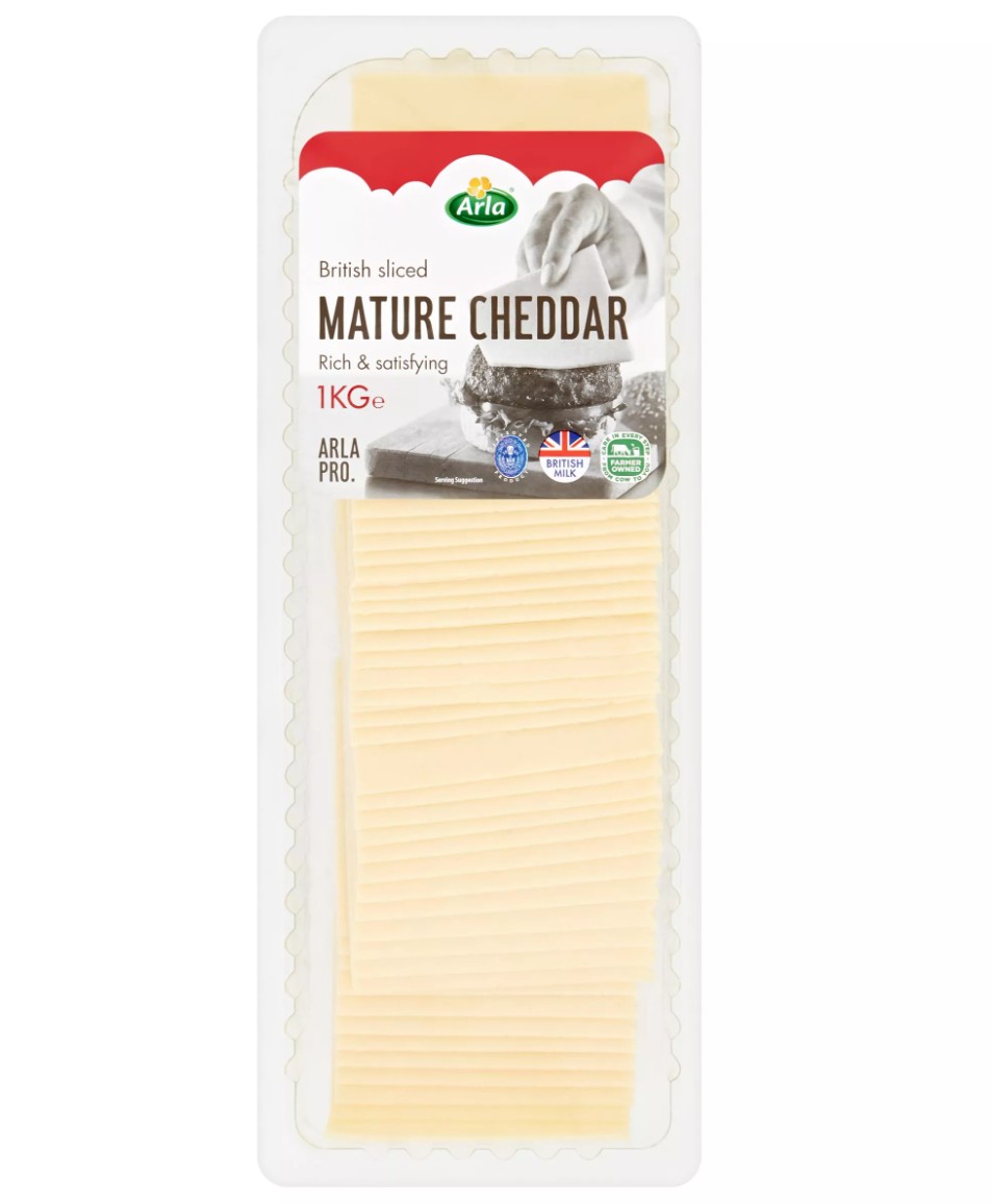 Arla Professional Mature Cheddar Slices, 1kg